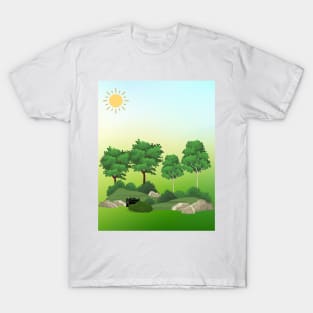 A Geocache in the Woods T-Shirt